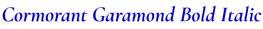 Cormorant Garamond Bold Italic police de caractère